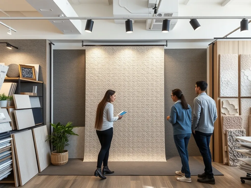 Corporate meeting room with custom branded panels