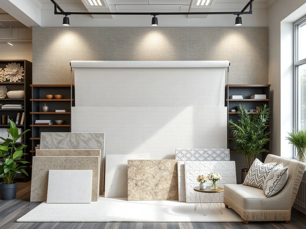 Fleet of branded background panels in a logistics warehouse