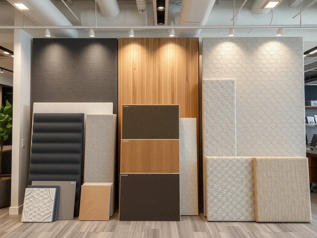 Tech workspace with sleek background panel